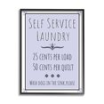 thumbnail image 1 of Stupell Industries Self Service Laundry Sign Soft Lavender Charm, 16 x 20, Designed by Darlene Seale, 1 of 6