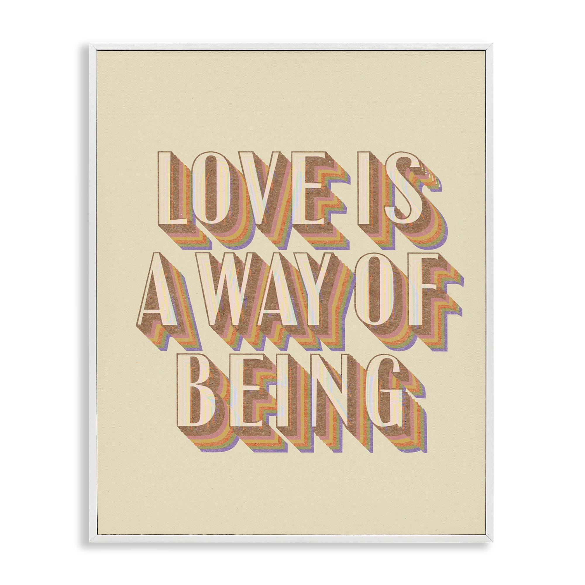 Stupell Industries Sentimental Love Phrase Text & Numbers Painting White Framed Art Print Wall Art, 16 x 20