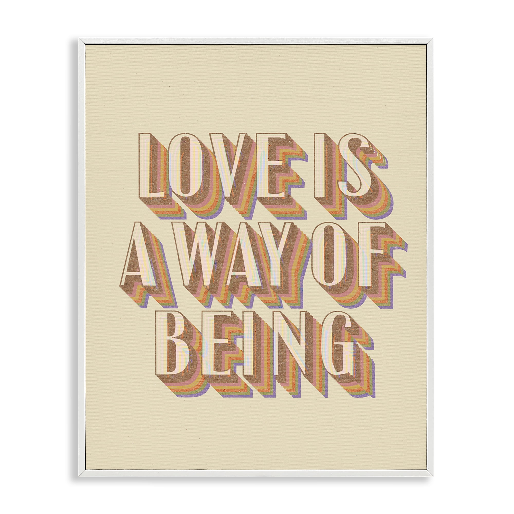 Stupell Industries Sentimental Love Phrase Text & Numbers Painting White Framed Art Print Wall Art, 24 x 30
