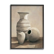 Stupell Industries Sepia Ceramic Urn Vases Still Life Detailed Drawing ,11 x 14, Design by Andre Mazo