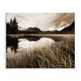 Stupell Industries Sepia Lake Reflection Landscape Photography Gallery