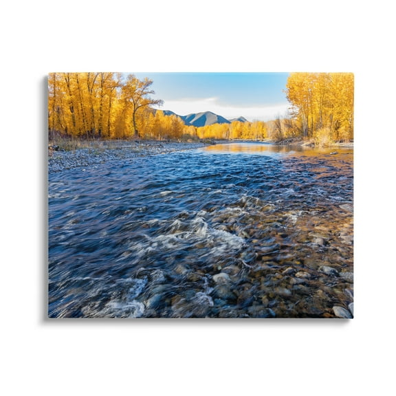 Stupell Industries Serene Babbling Brook Foliage Surrounding Lake Water Photograph Gallery Wrapped Canvas Print Wall Art, Design by Steve Smith