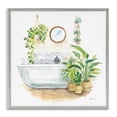 thumbnail image 1 of Stupell Industries Serene Bathroom Interior with Greenery Botanical & Floral Painting Gray Framed Art Print Wall Art, 17 x 17, 1 of 9