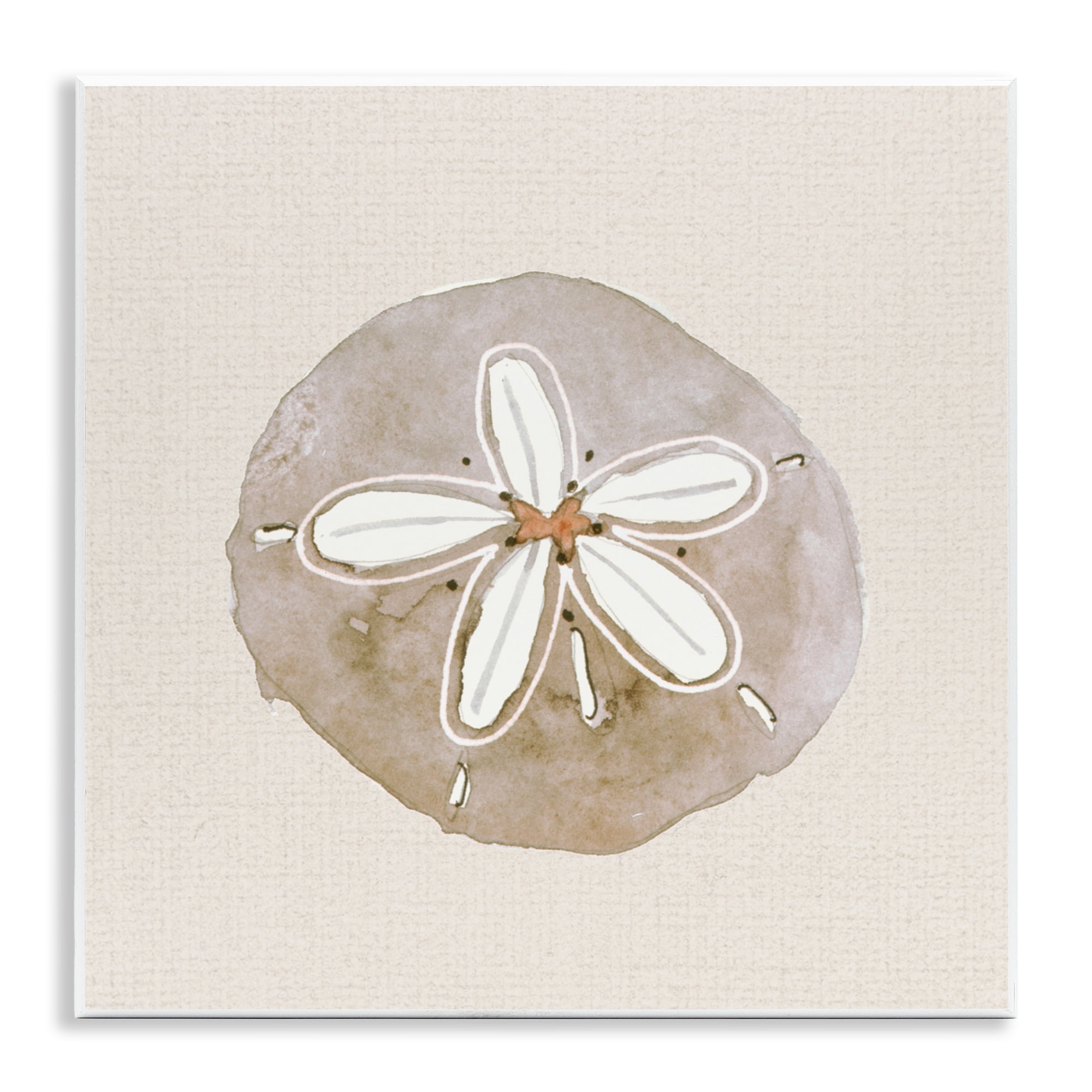 Stupell Industries Serene Beige Sand Dollar Wall Plaque Art, design by Lanie Loreth