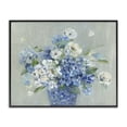 thumbnail image 1 of Stupell Industries Transitional Serene Blue And White Bouquet Black Framed Giclee Art, 14 x 11, by Sally Swatland, 1 of 8