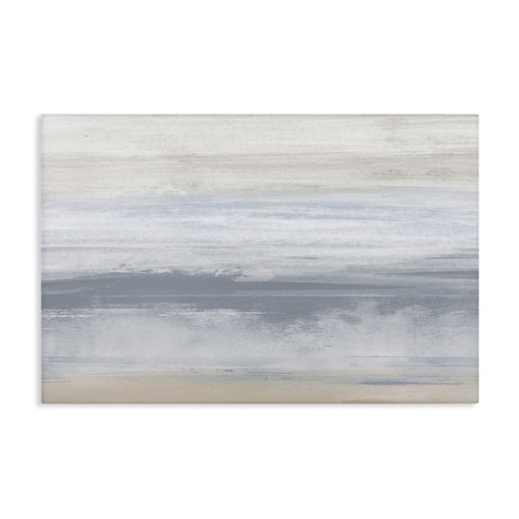 Stupell Industries Serene Blue Feeling Landscape Painting Gallery Wrapped Canvas Art Print Wall Art, 24 x 16