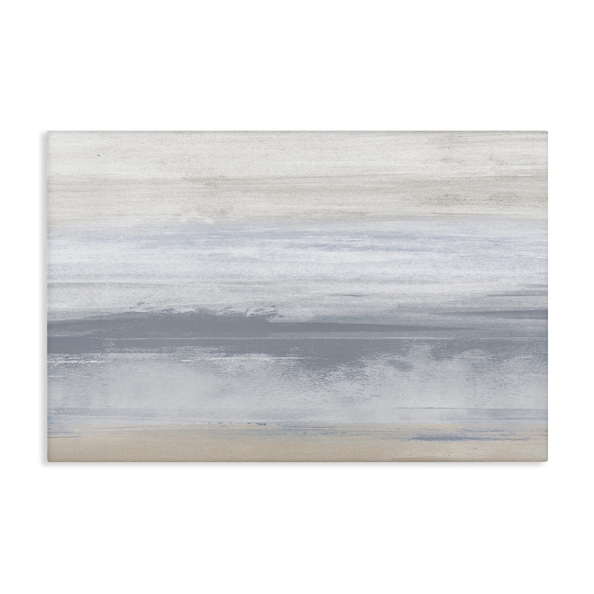 Stupell Industries Serene Blue Feeling Landscape Painting Gallery Wrapped Canvas Art Print Wall Art, 45 x 30