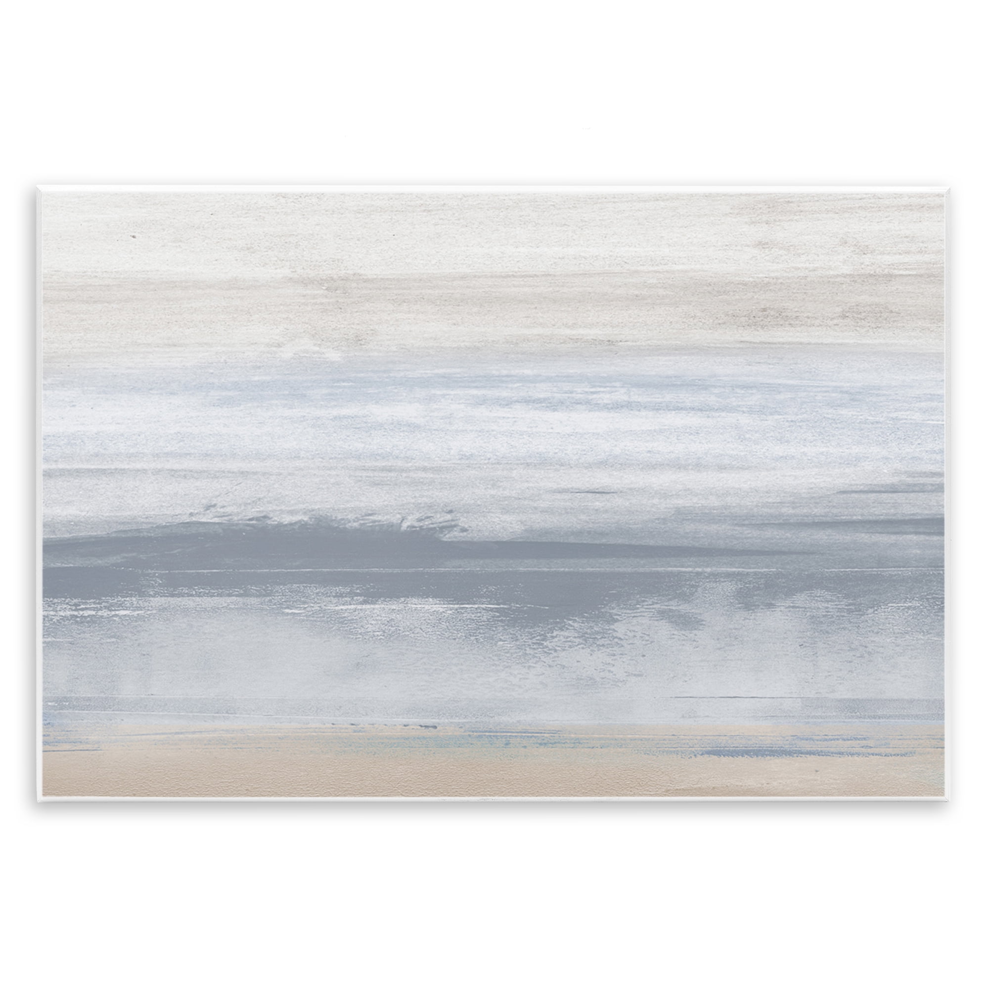 Stupell Industries Serene Blue Feeling Landscape Painting Unframed Art Print Wall Art, 19 x 13