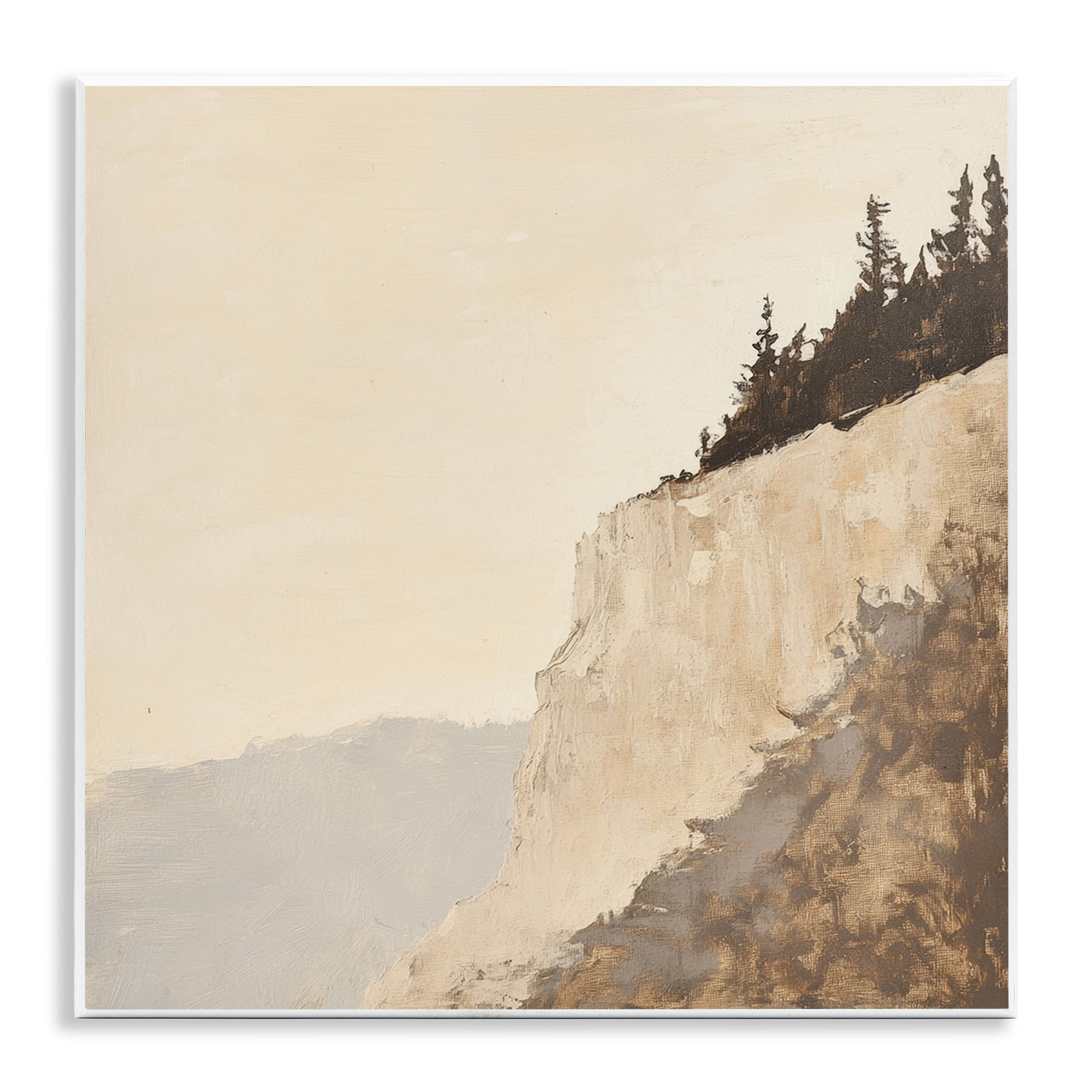 Stupell Industries Serene Cliffside Vista Wall Plaque Art, design by Petal Prints Design