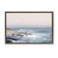 thumbnail image 1 of Stupell Industries Contemporary Serene Coastal Ocean Scene Brown Floating Frame Canvas Art, 31 x 21, by Creative Studio, 1 of 8