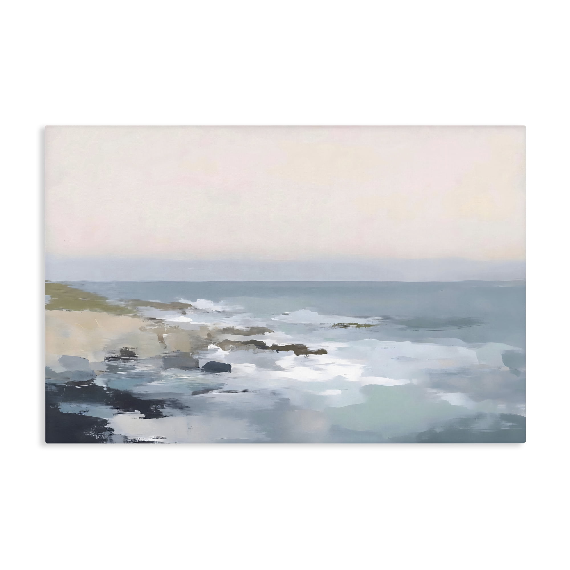 Stupell Industries Serene Coastal Ocean Scene Canvas Wall Art, design by Creative Studio
