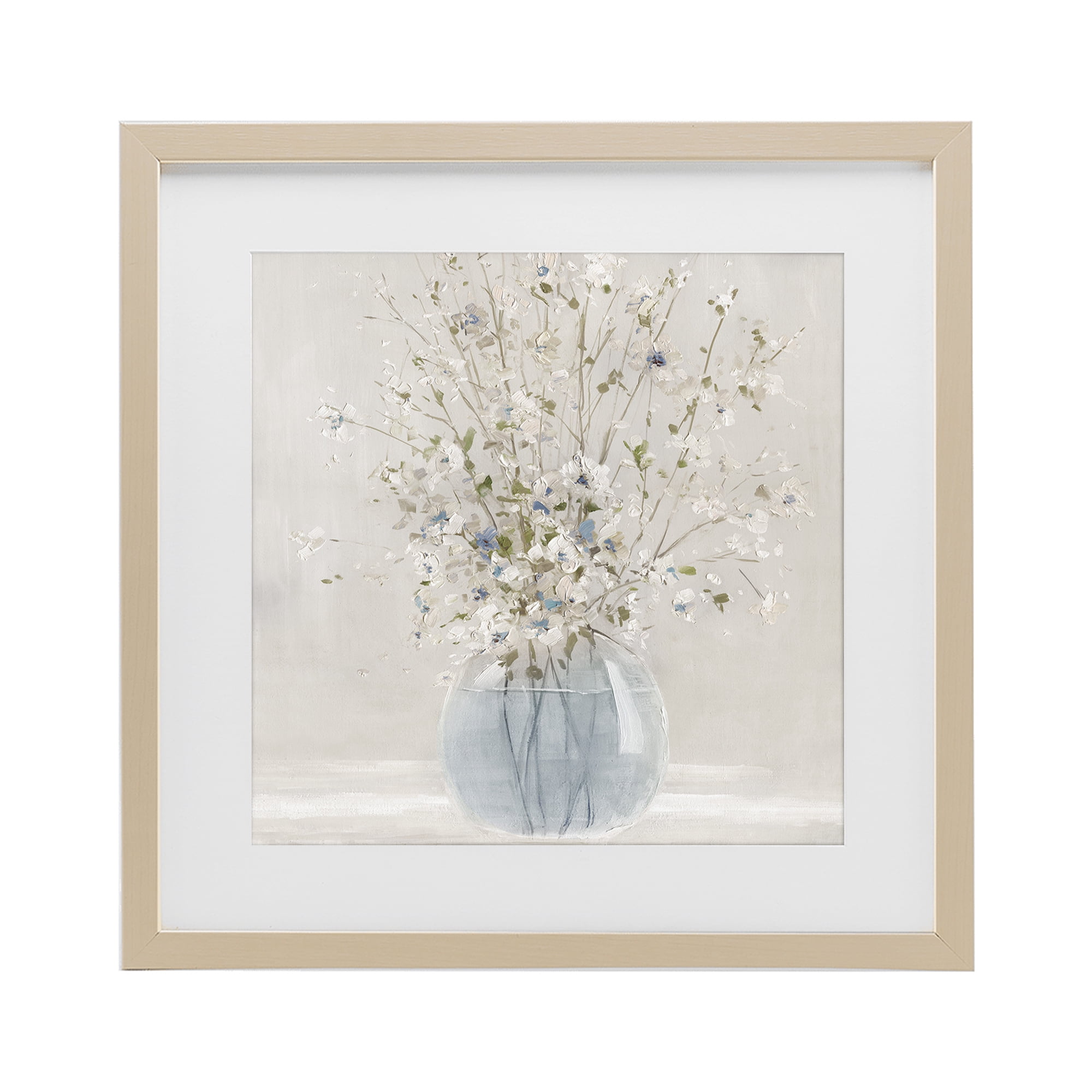 Stupell Industries Serene Glass Vase Bouquet Birch Framed Print Under Glass, design by Carol Robinson