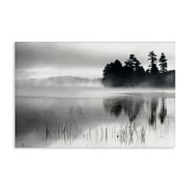 Stupell Industries Serene Lake Reflection Landscape Photography Gallery Wrapped Canvas Art Print Wall Art, 24 x 16