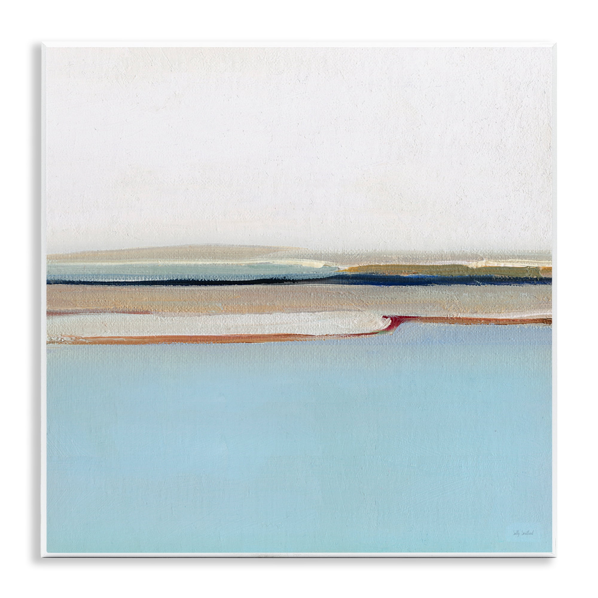 Stupell Industries Serene Minimal Shoreline at Dawn Wall Plaque Art, design by Sally Swatland