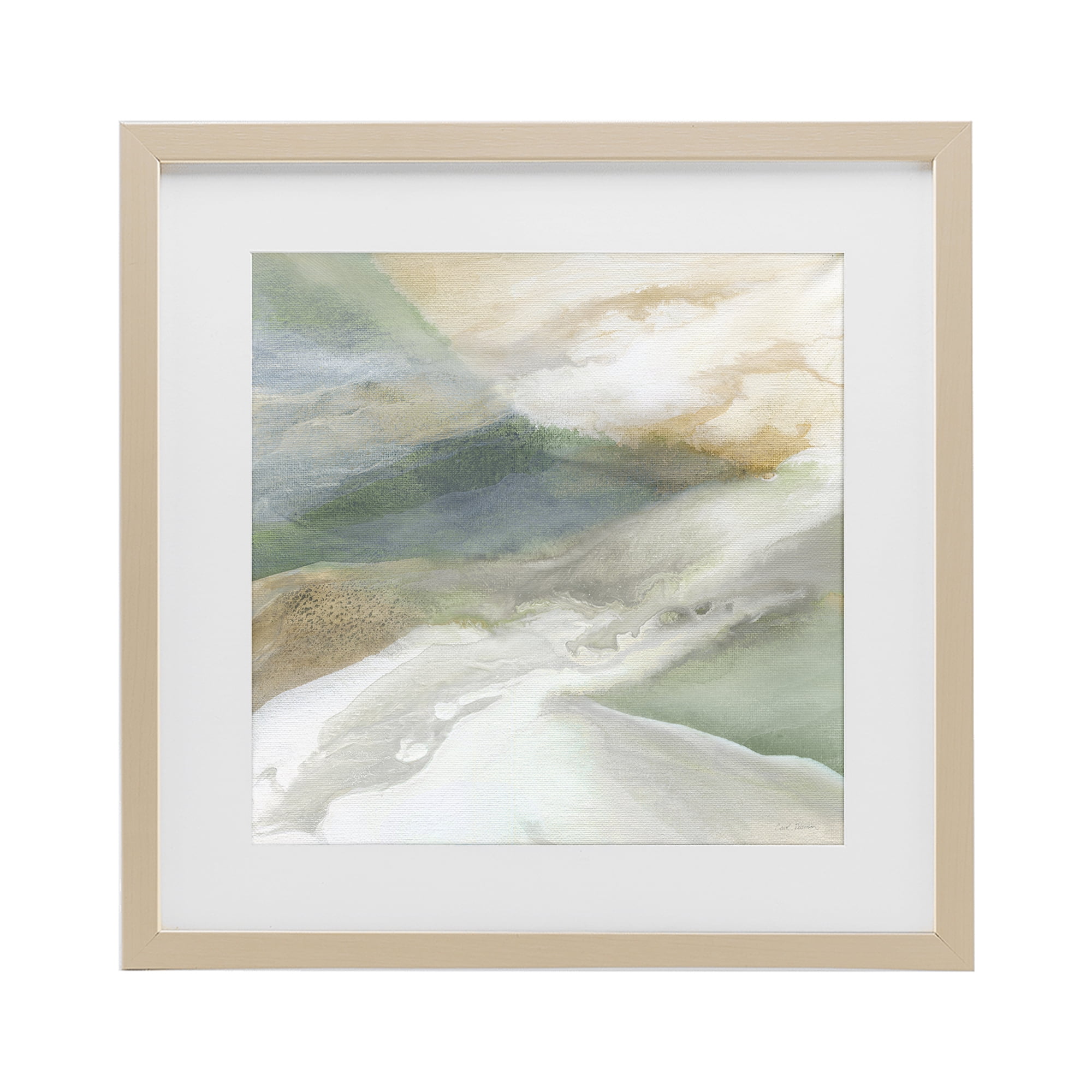 Stupell Industries Serene Mist Over Rolling Fields Birch Framed Print Under Glass, design by Carol Robinson
