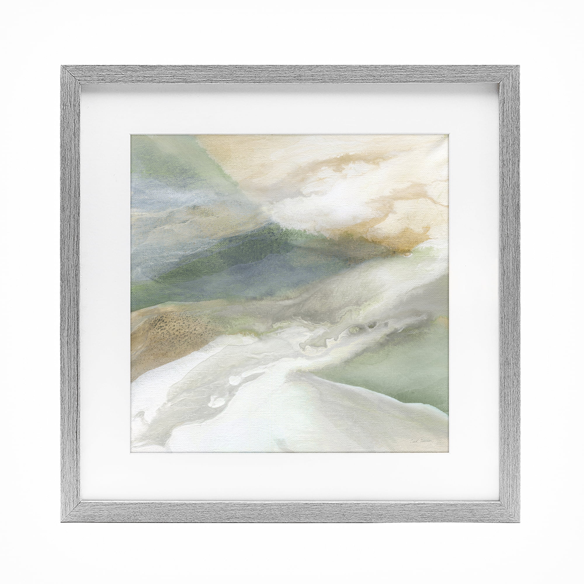 Stupell Industries Serene Mist Over Rolling Fields Gray Framed Print Under Glass, design by Carol Robinson