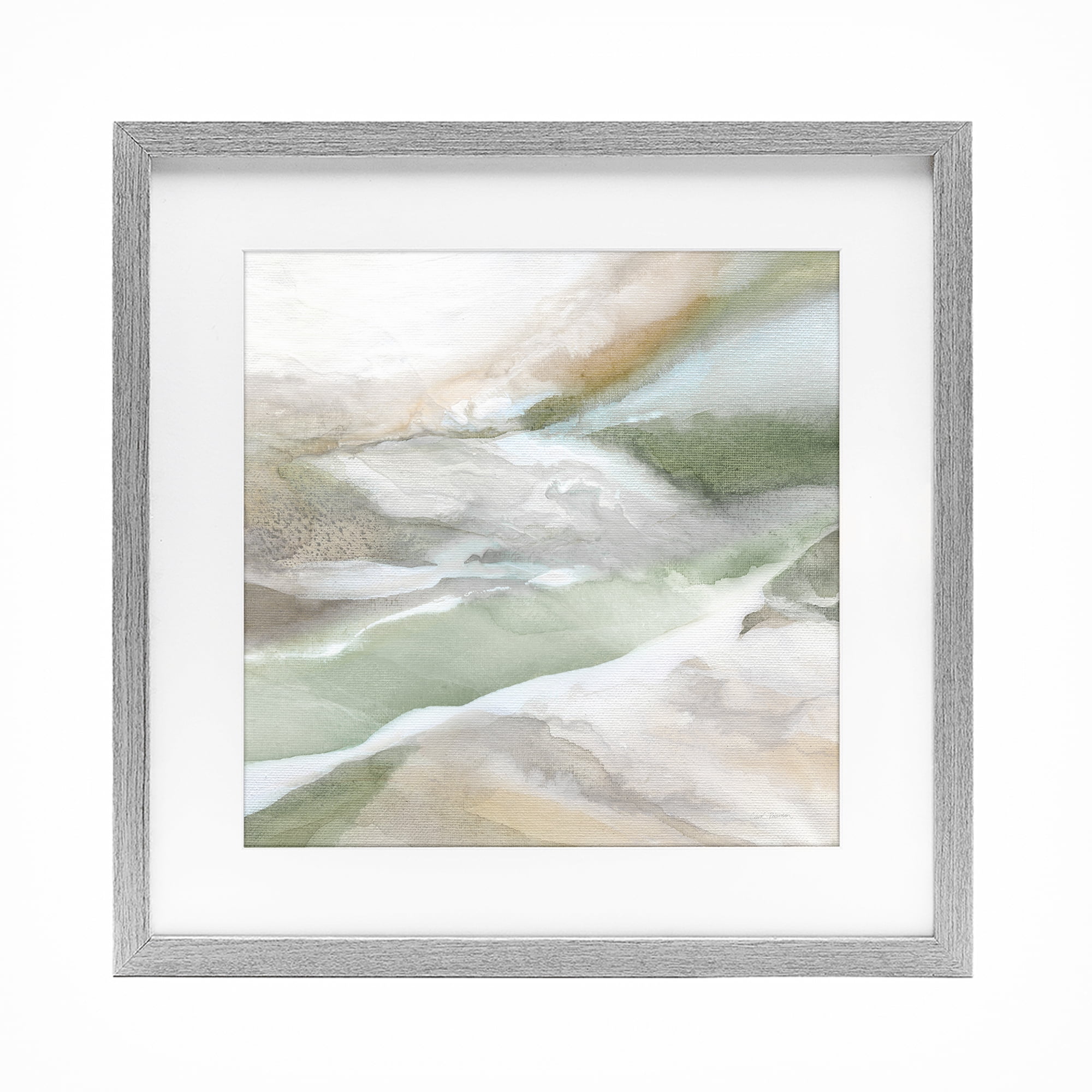 Stupell Industries Serene Misty Landscape Gray Framed Print Under Glass, design by Carol Robinson