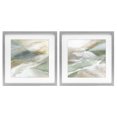 thumbnail image 1 of Stupell Industries Transitional Serene Misty Valley Abstraction Gray 2pc Framed Print Under Glass Set, 16 x 16 each, by Carol Robinson, 1 of 7