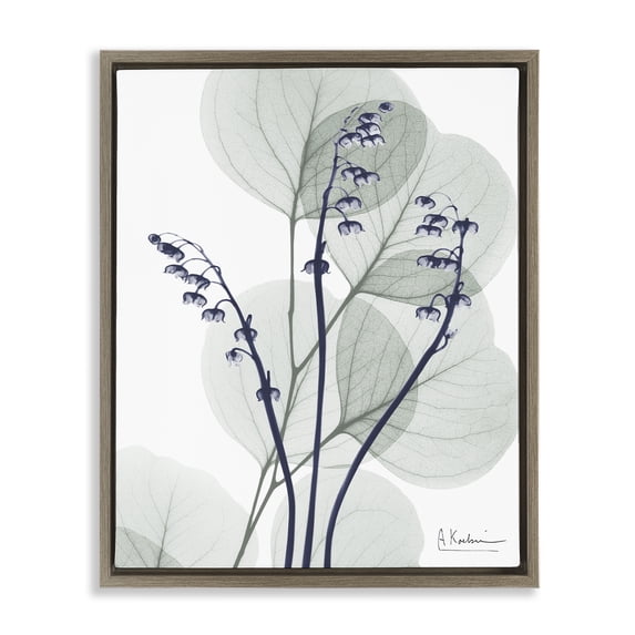 Stupell Industries Contemporary Serene Modern Eucalyptus Brown Floating Frame Canvas Art, 17 x 21, by Albert Koetsier