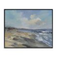 thumbnail image 1 of Stupell Industries Contemporary Serene Morning Beach Waves Black Framed Giclee Art, 20 x 16, by Silvia Vassileva, 1 of 8