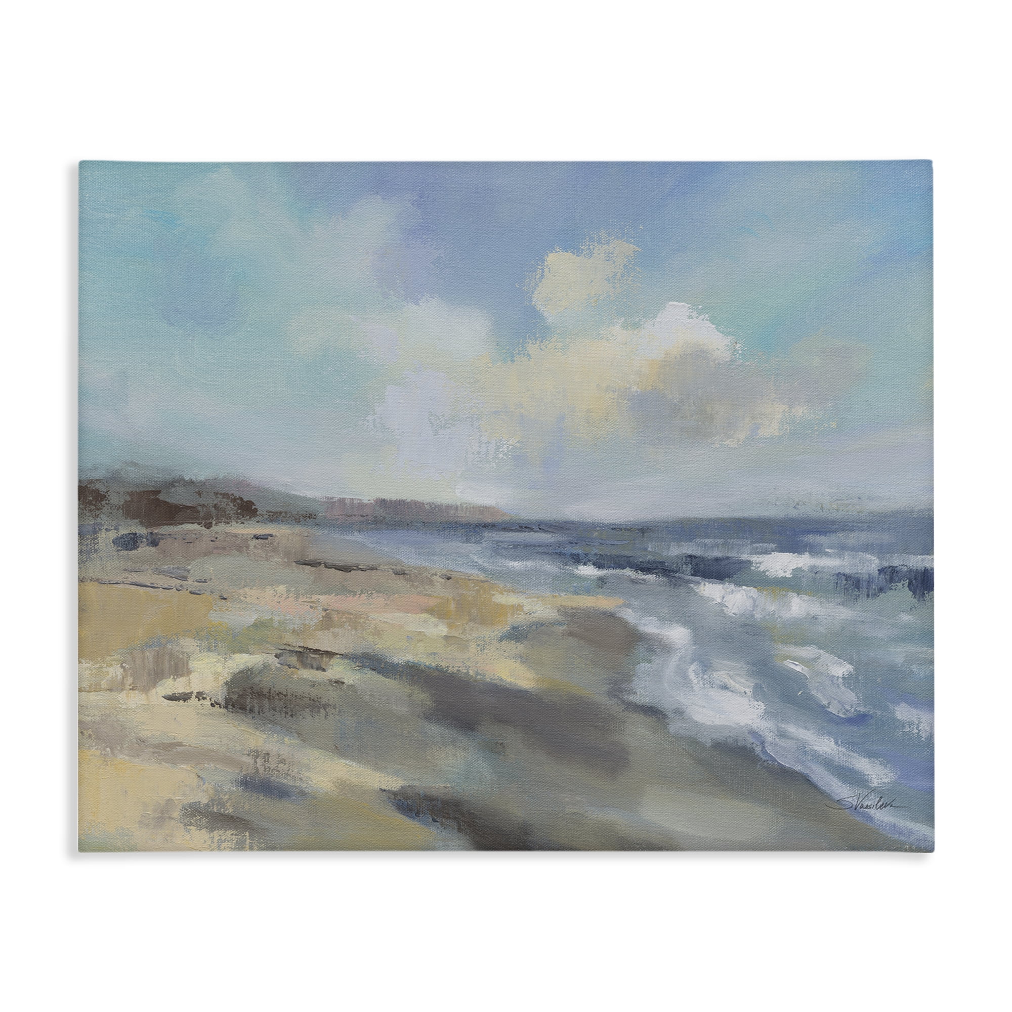 Stupell Industries Serene Morning Beach Waves Canvas Wall Art, design by Silvia Vassileva