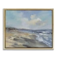 thumbnail image 1 of Stupell Industries Contemporary Serene Morning Beach Waves Gold Floating Frame Canvas Art, 31 x 25, by Silvia Vassileva, 1 of 8