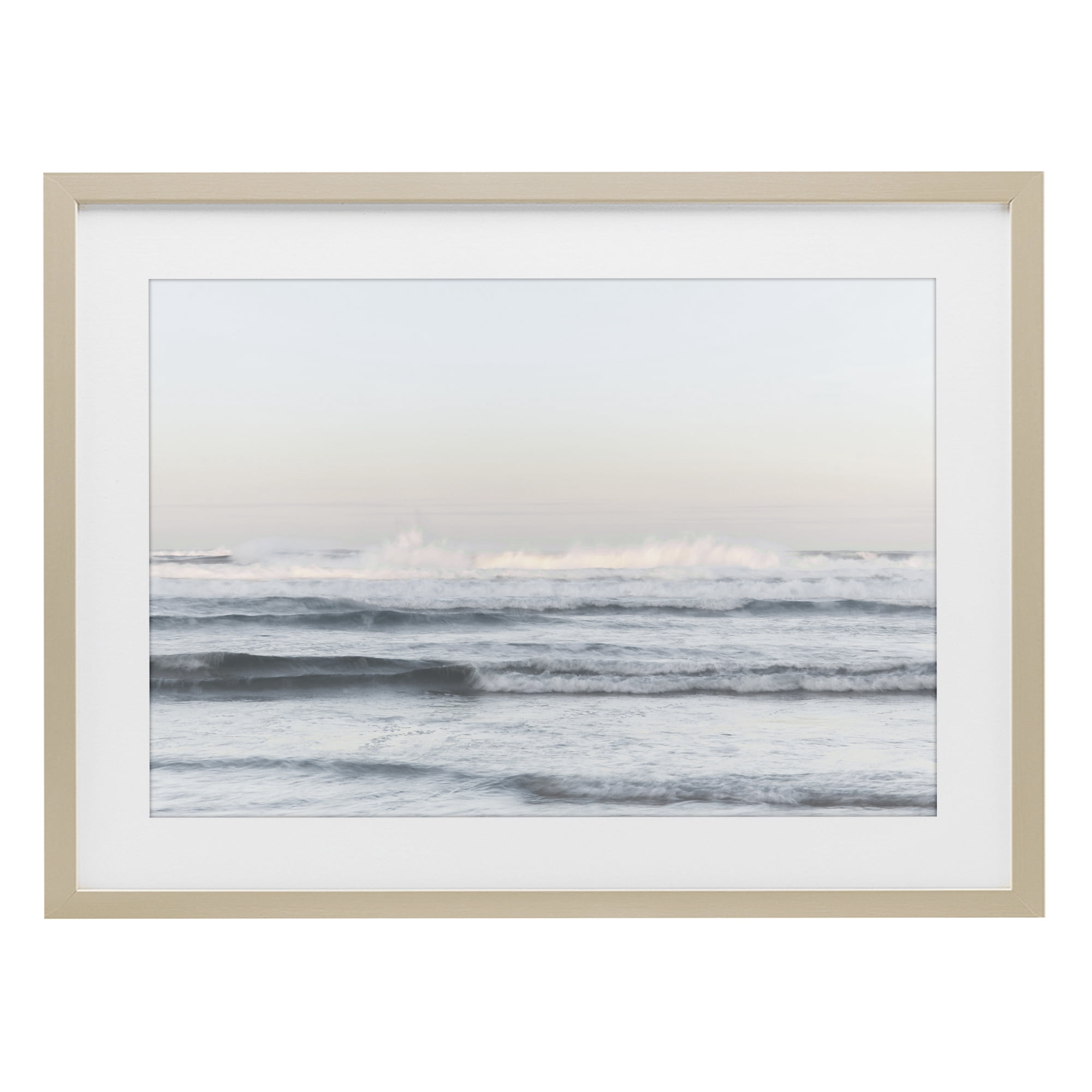 Stupell Industries Serene Ocean Waves Calmness Birch Framed Print Under Glass, design by Melissa McClain