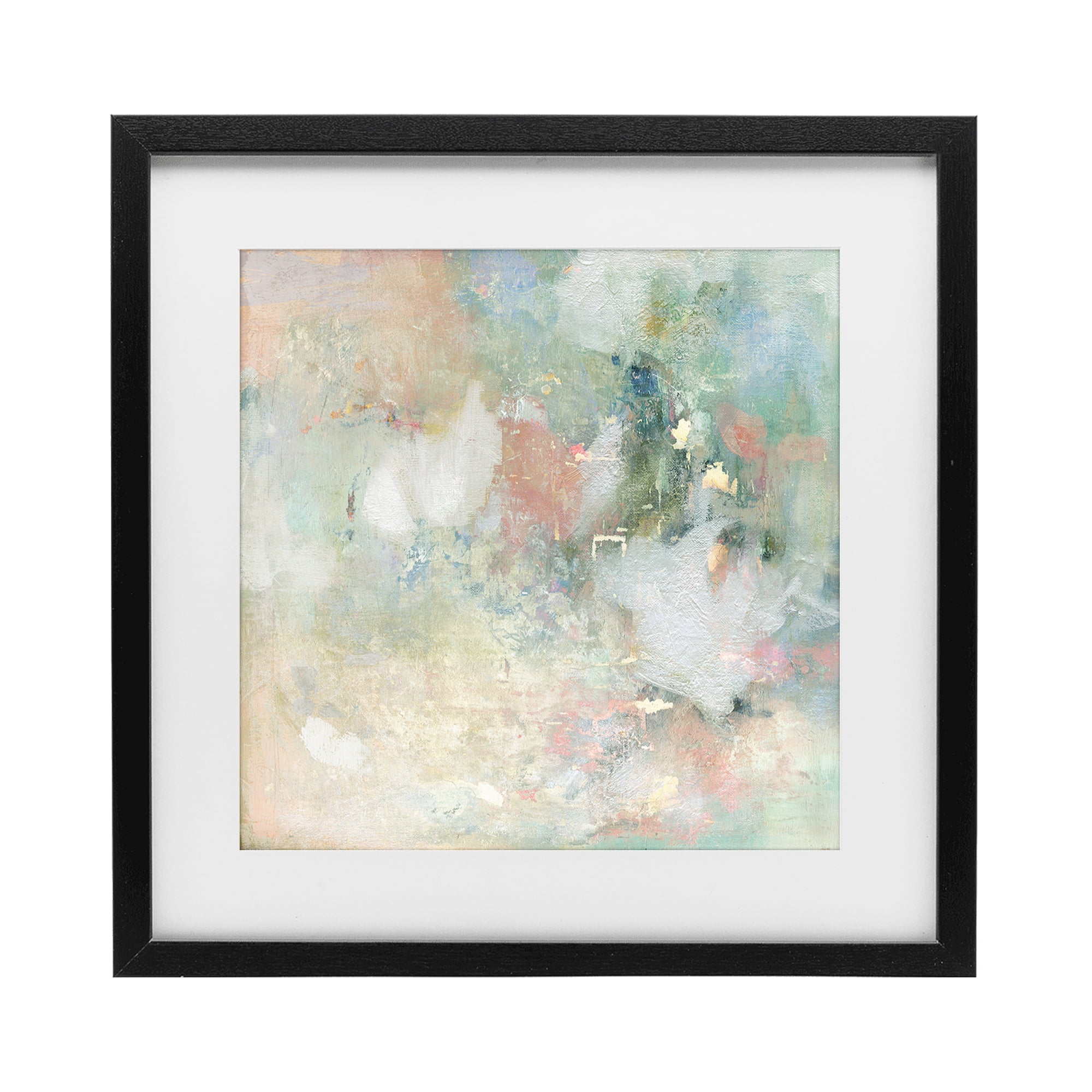 Stupell Industries Serene Pastel Brushstroke Harmony Black Framed Print Under Glass, design by Carol Robinson