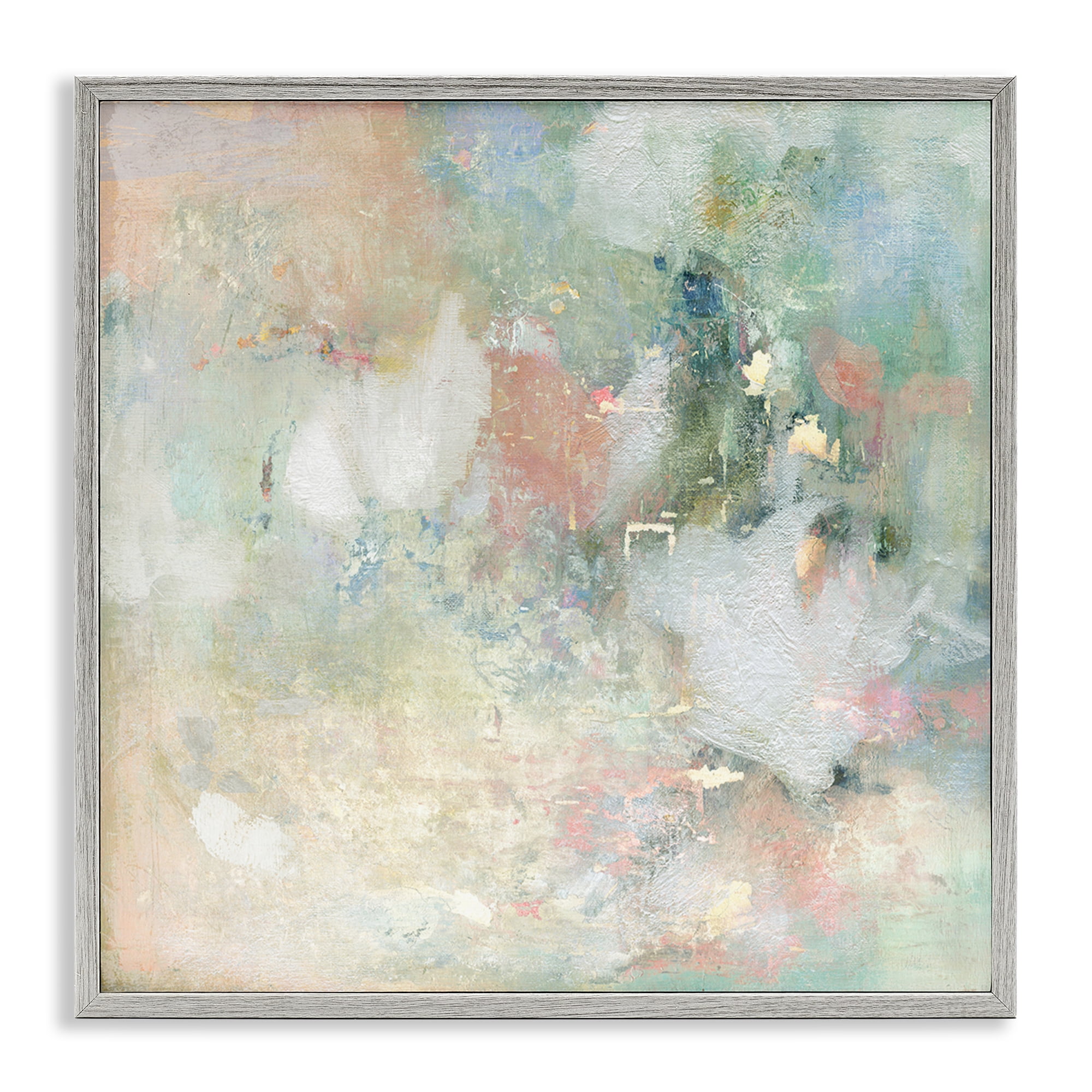 Stupell Industries Serene Pastel Brushstroke Harmony Gray Framed Giclee Art, design by Carol Robinson
