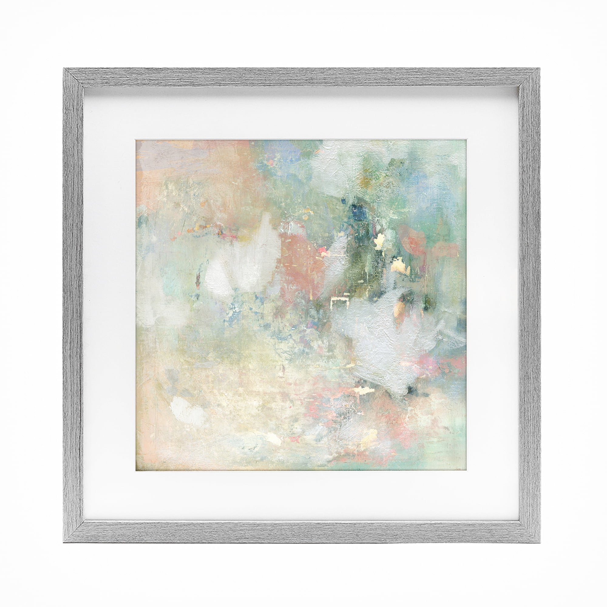 Stupell Industries Serene Pastel Brushstroke Harmony Gray Framed Print Under Glass, design by Carol Robinson