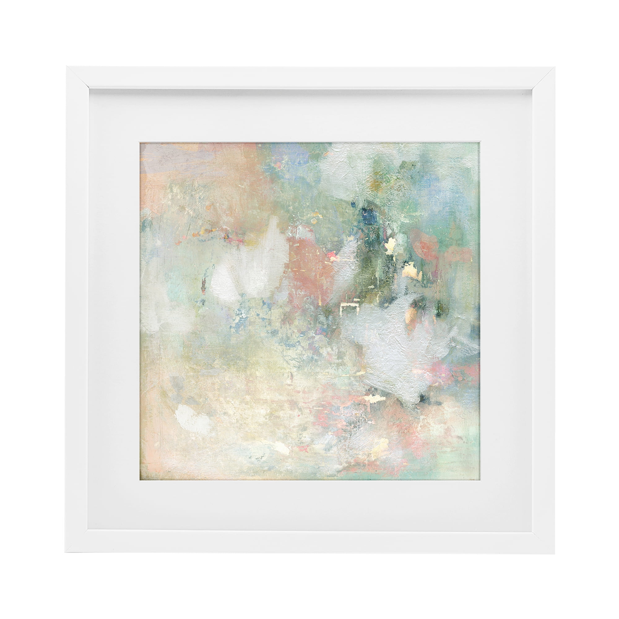 Stupell Industries Serene Pastel Brushstroke Harmony White Framed Print Under Glass, design by Carol Robinson