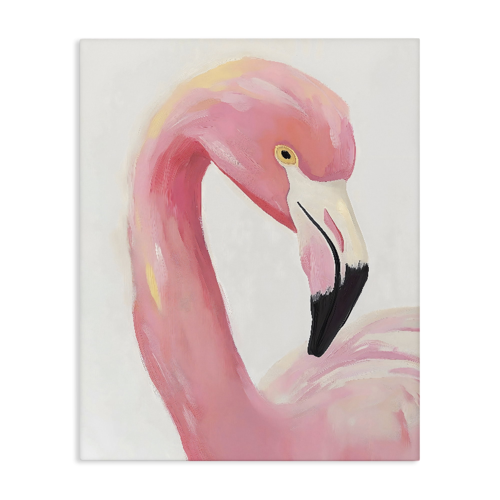 Stupell Industries Serene Pink Flamingo Portrait Canvas Wall Art, design by The Prints Vibe