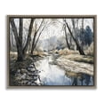 thumbnail image 1 of Stupell Industries Coastal Serene Reflections at Autumn Creek Brown Floating Frame Canvas Art, 21 x 17, by Franklyn Gregory, 1 of 8