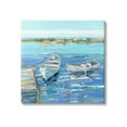 thumbnail image 1 of Stupell Industries Serene Rowboats Ocean Dock Painting Gallery Wrapped Canvas Print Wall Art, Design by Sally Swatland, 1 of 7
