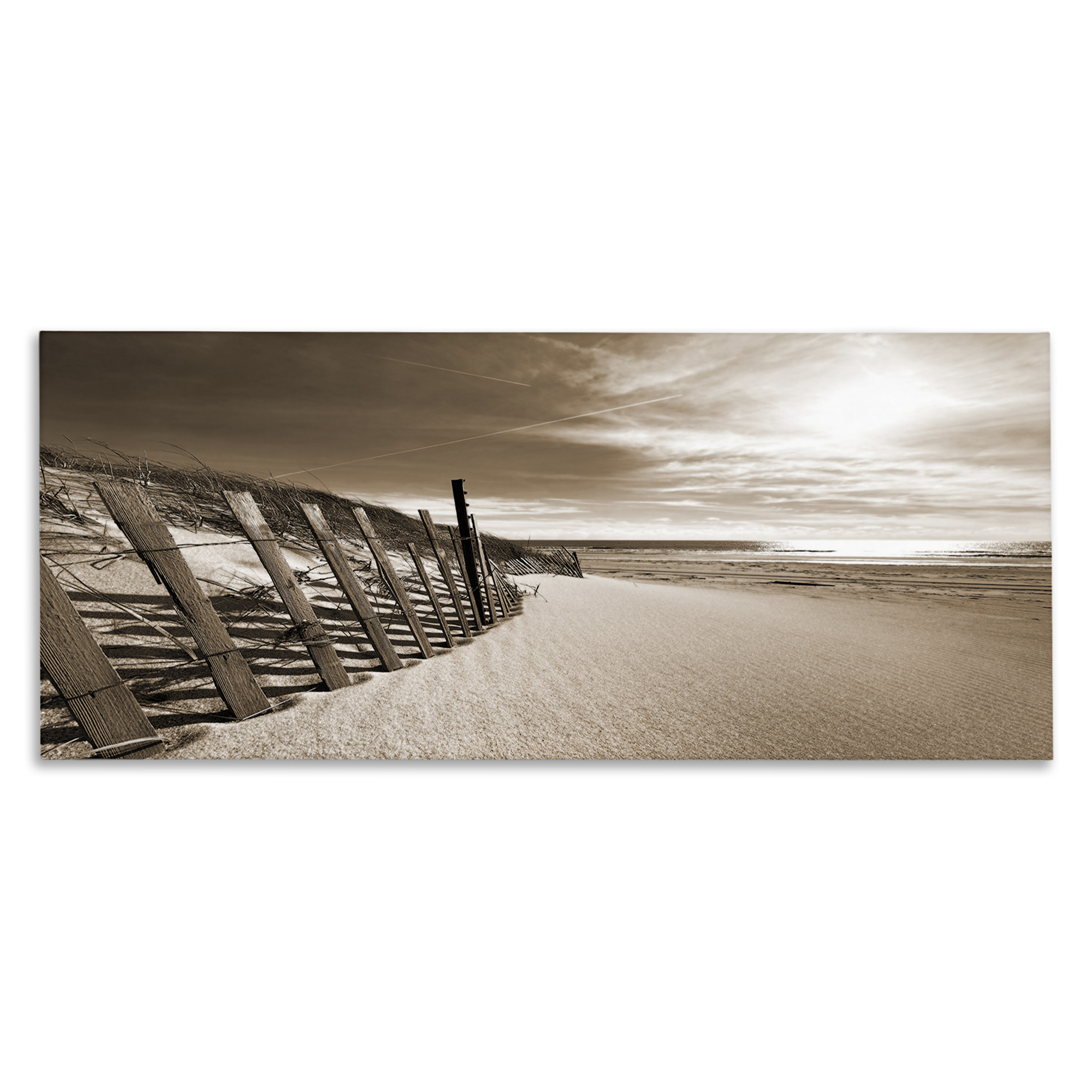 Stupell Industries Serene Sands View Landscape Photography Gallery Wrapped Canvas Art Print Wall Art, 48 x 20