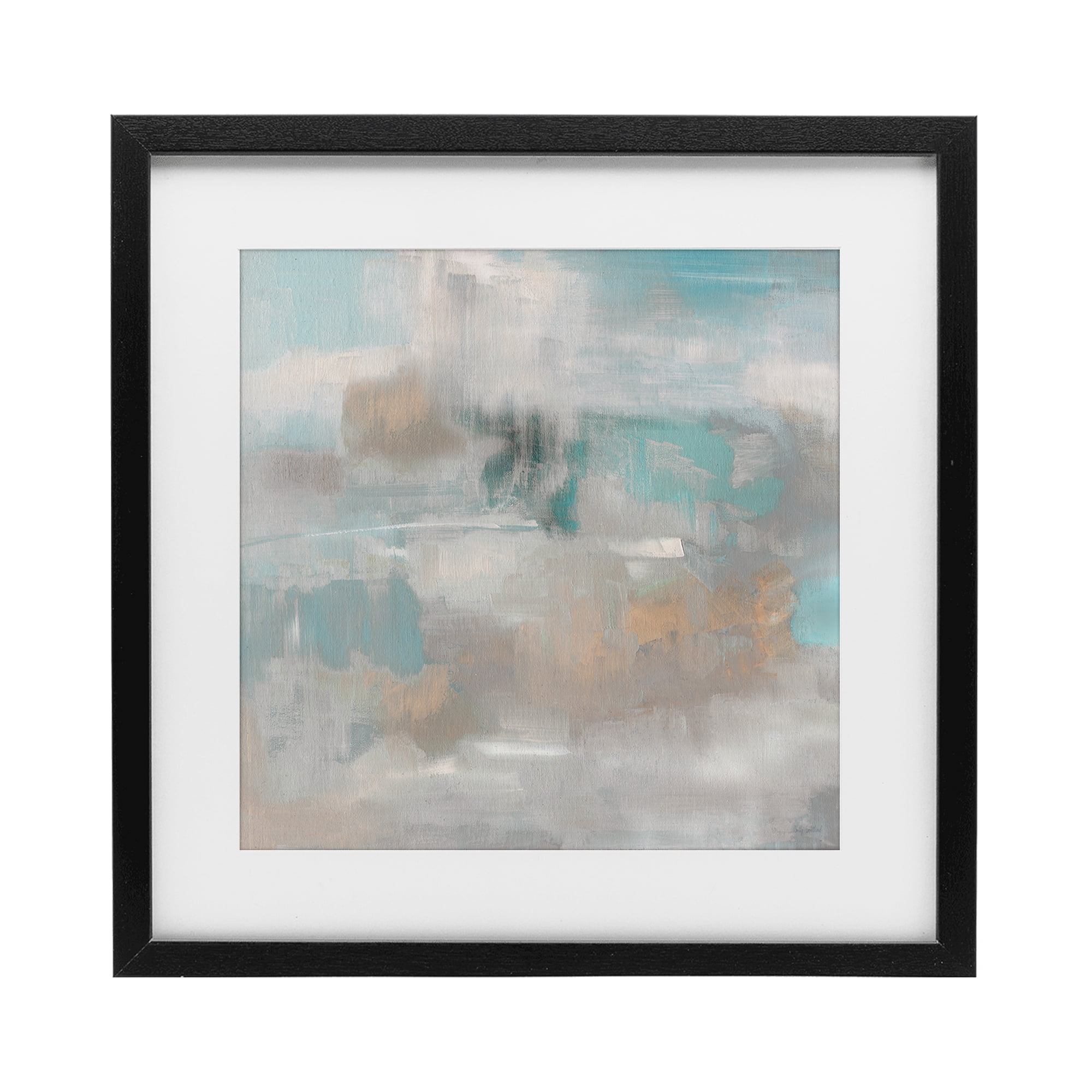 Stupell Industries Serene Soft Abstract Study Black Framed Print Under ...
