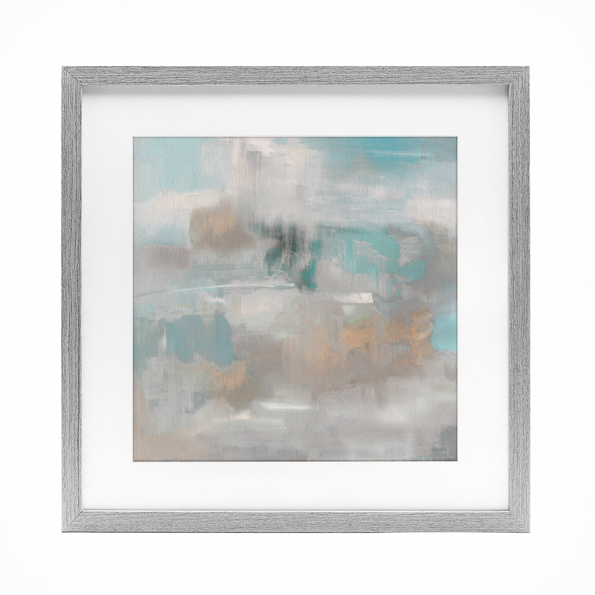 Stupell Industries Serene Soft Abstract Study Gray Framed Print Under Glass, design by Sally Swatland