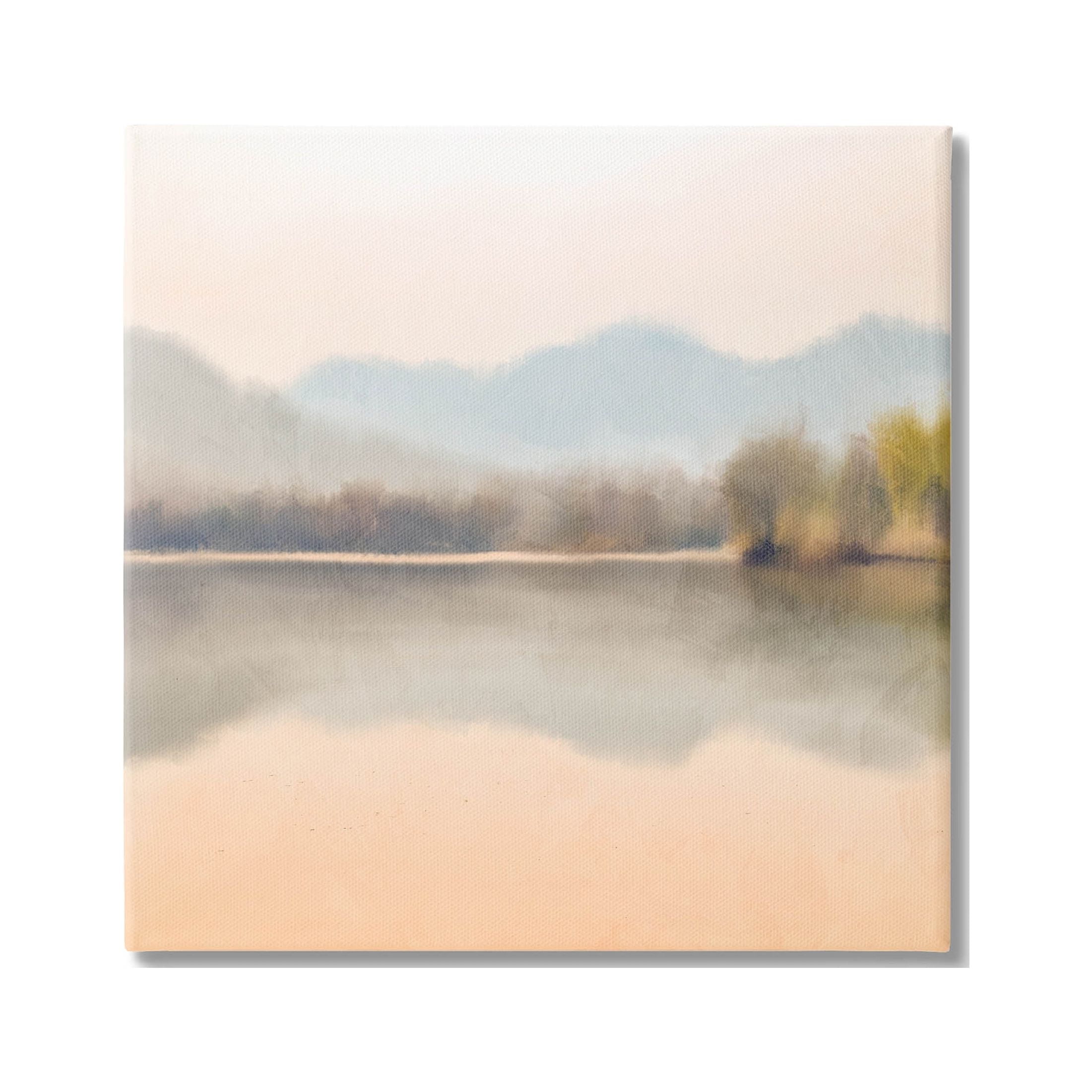 Stupell Industries Serene Sunrise Lake Mountain Reflection Graphic Art Gallery Wrapped Canvas Print Wall Art, Design by Kim Allen