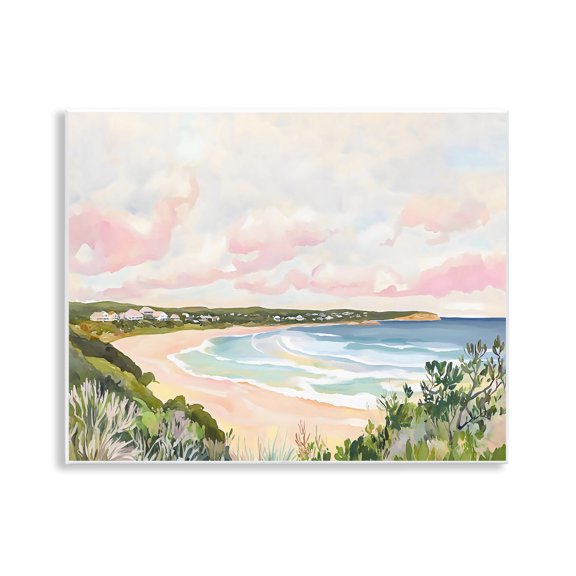 Stupell Industries Serene Sunset Beach Panorama Wall Plaque Art, design by The Prints Vibe