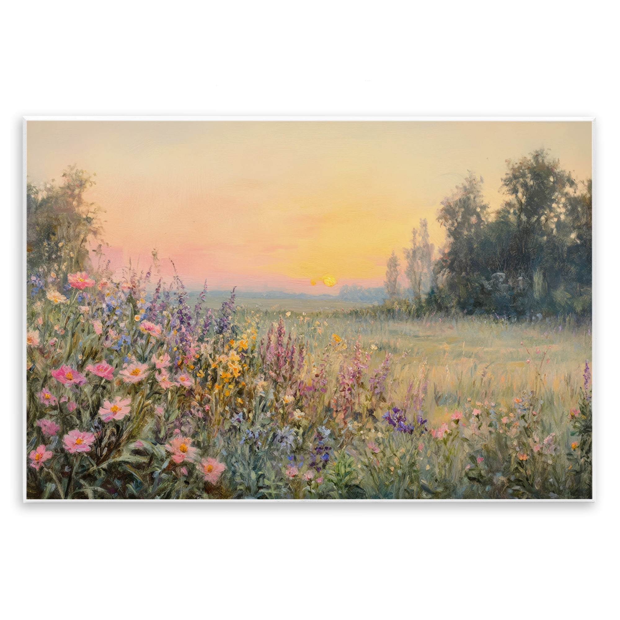 Stupell Industries Serene Twilight Meadow Wall Plaque Art, design by Petal Prints Design