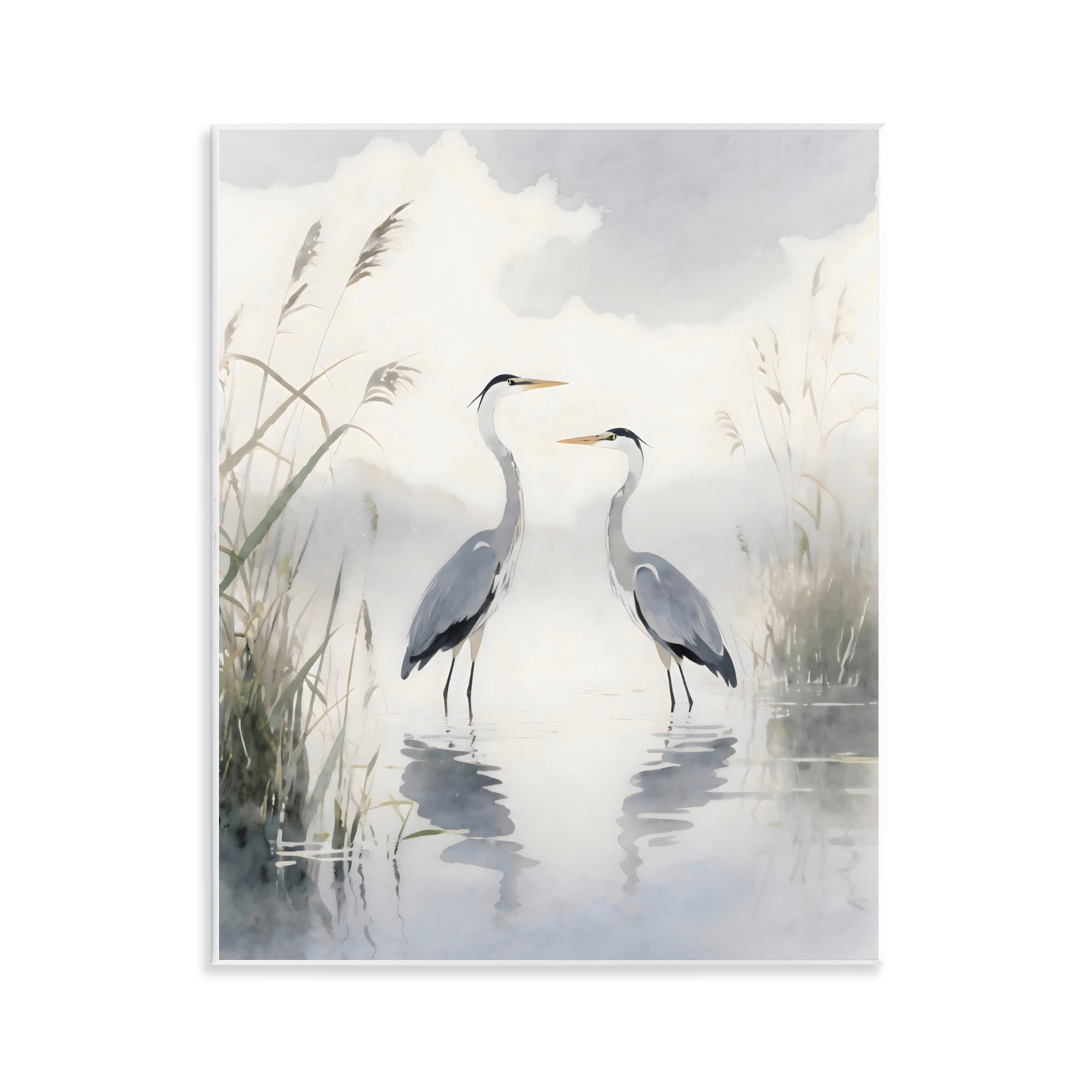 Stupell Industries Serene Wetlands Heron Reflections Wall Plaque Art, design by Creative Studio