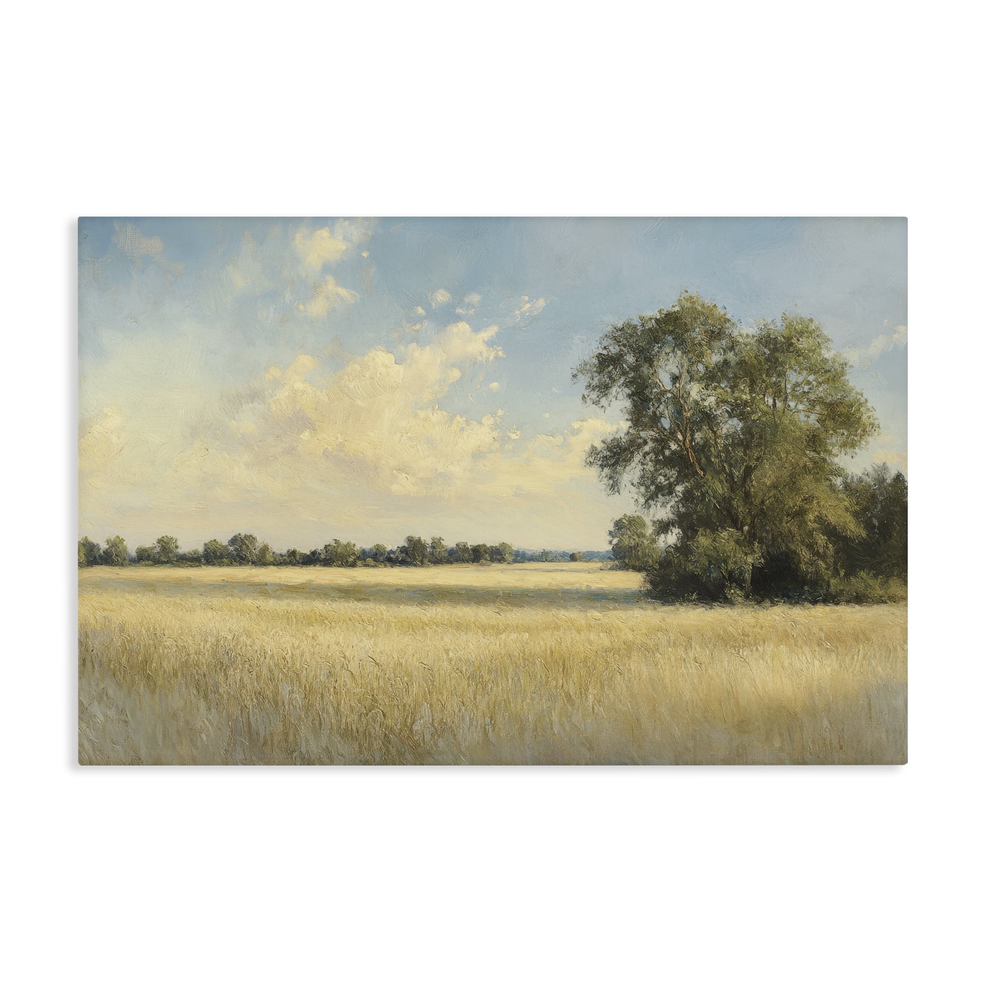 Stupell Industries Serene Wheat Field at Noon Canvas Wall Art, design by Petal Prints Design