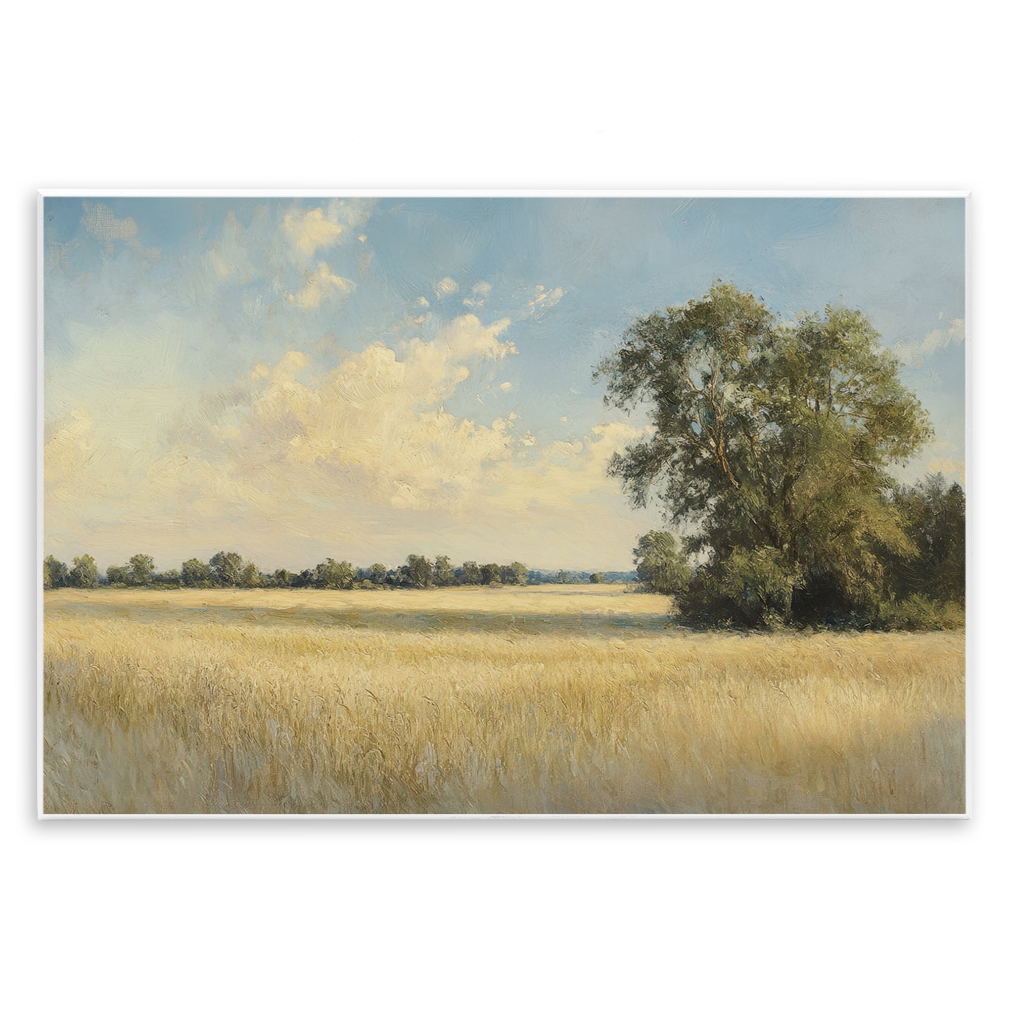 Stupell Industries Serene Wheat Field at Noon Wall Plaque Art, design by Petal Prints Design