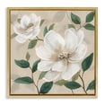 thumbnail image 1 of Stupell Industries Shabby Chic Serene White Blossom with Leaves Gold Floating Frame Canvas Art, 25 x 25, by Nan, 1 of 8