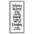 thumbnail image 1 of Stupell Industries Serenity Courage & Wisdom Meaningful Spiritual Quote Graphic Art Black Framed Art Print Wall Art, Design by Imperfect Dust, 1 of 5