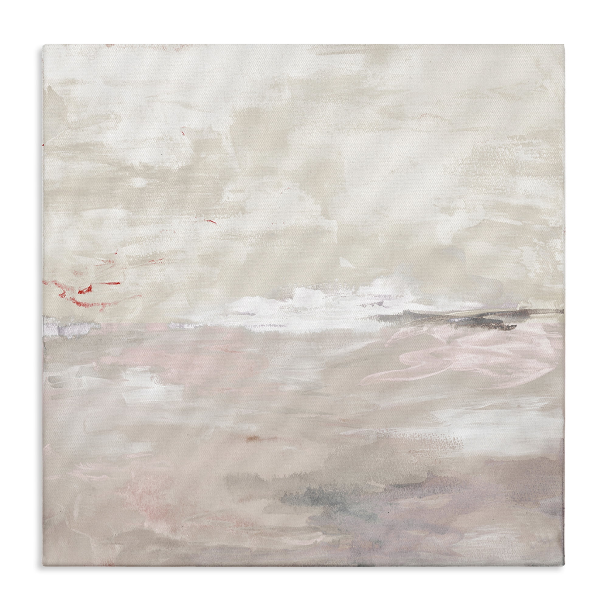Stupell Industries Serenity Neutral Landscape Abstract Painting Gallery Wrapped Canvas Art Print Wall Art, 24 x 24
