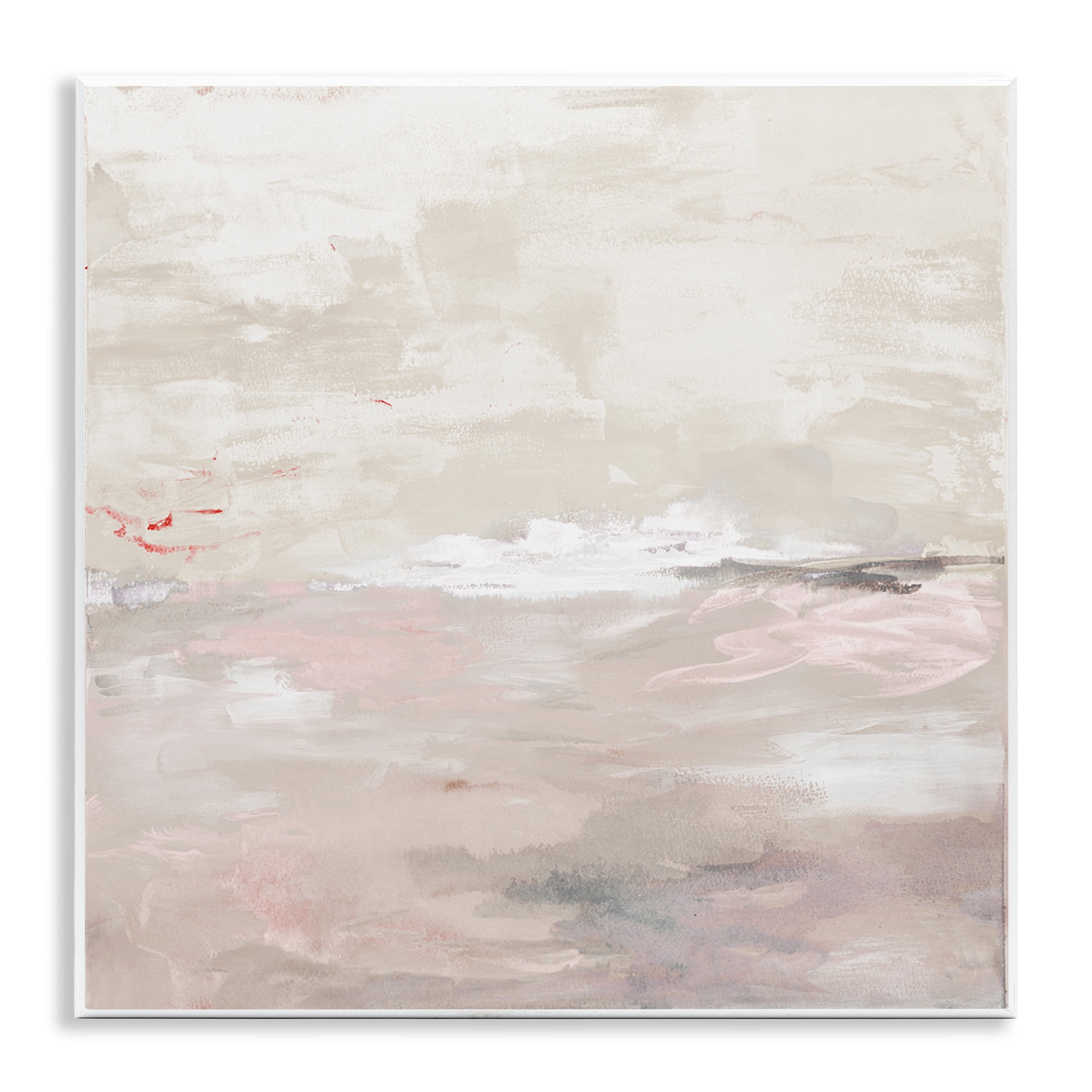 Stupell Industries Serenity Neutral Landscape Abstract Painting Unframed Art Print Wall Art, 12 x 12