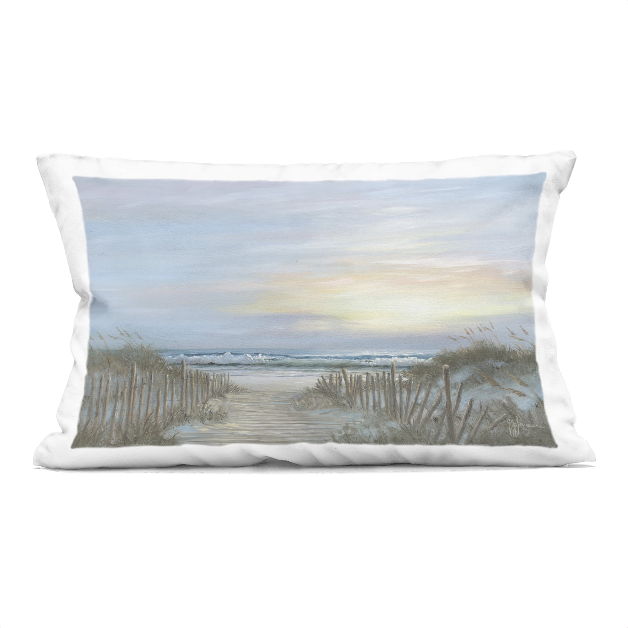 Stupell Industries Serenity Path Sunset Decorative Printed Throw Pillow, design by Georgia Janisse