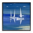 thumbnail image 1 of Stupell Industries Rustic Lodge Serenity Sailboats Reflected on Water Black Framed Giclee Art, 17 x 17, by Paul Brent, 1 of 8