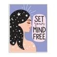 thumbnail image 1 of Stupell Industries Set Your Mind Free Phrase Female Astrological Constellations Design by Ilis Avilés, 1 of 6